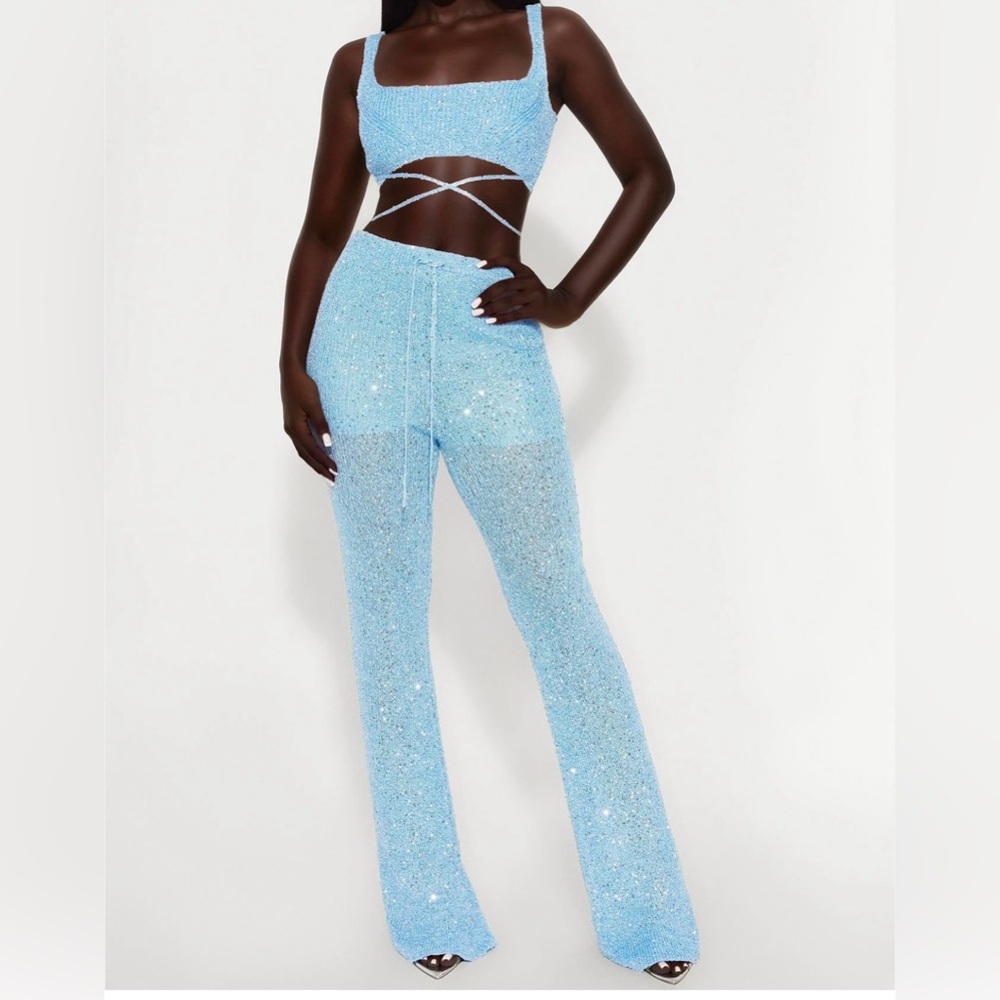 Spotlight On Me Crochet Pant Set